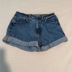 Wild Fable Super High Rise Mom Shorts Happy Pocket